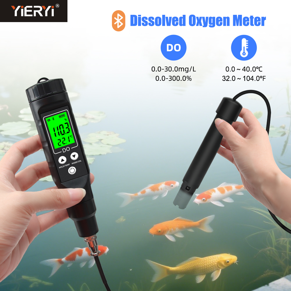 Aquarium Fish In Online - Yieryi Smart Opgeloste Zuurstof Meter met