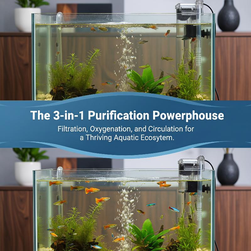 Aquarium Fish Keeping - Hang-on-back aquariumfilter, stille werking, sterke circulatie,