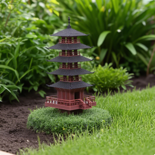 Aquarium Fish Small - Tuin Aquarium Bonsai Decor Mini Pagode