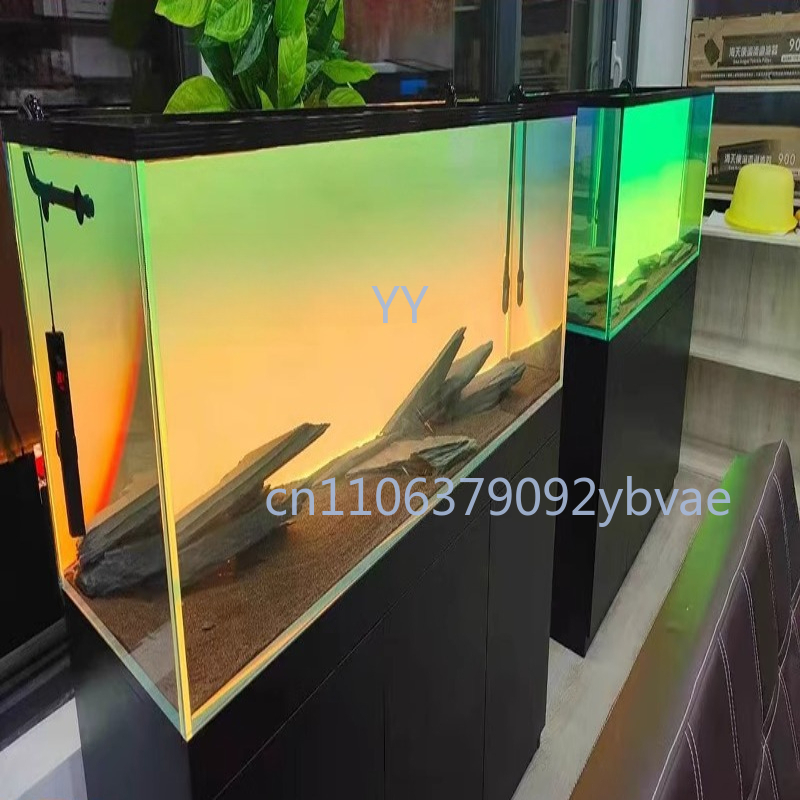 Aquarium Fish Rainbow - Aquarium achtergrondpaneel met lichtgevende regenbooggradiënt acryl,