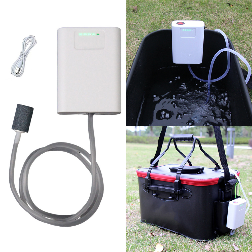 Aquarium Fish Keeping - Zuurstofrijke aquariumpomp USB oplaadbare luchtbubbler beluchter