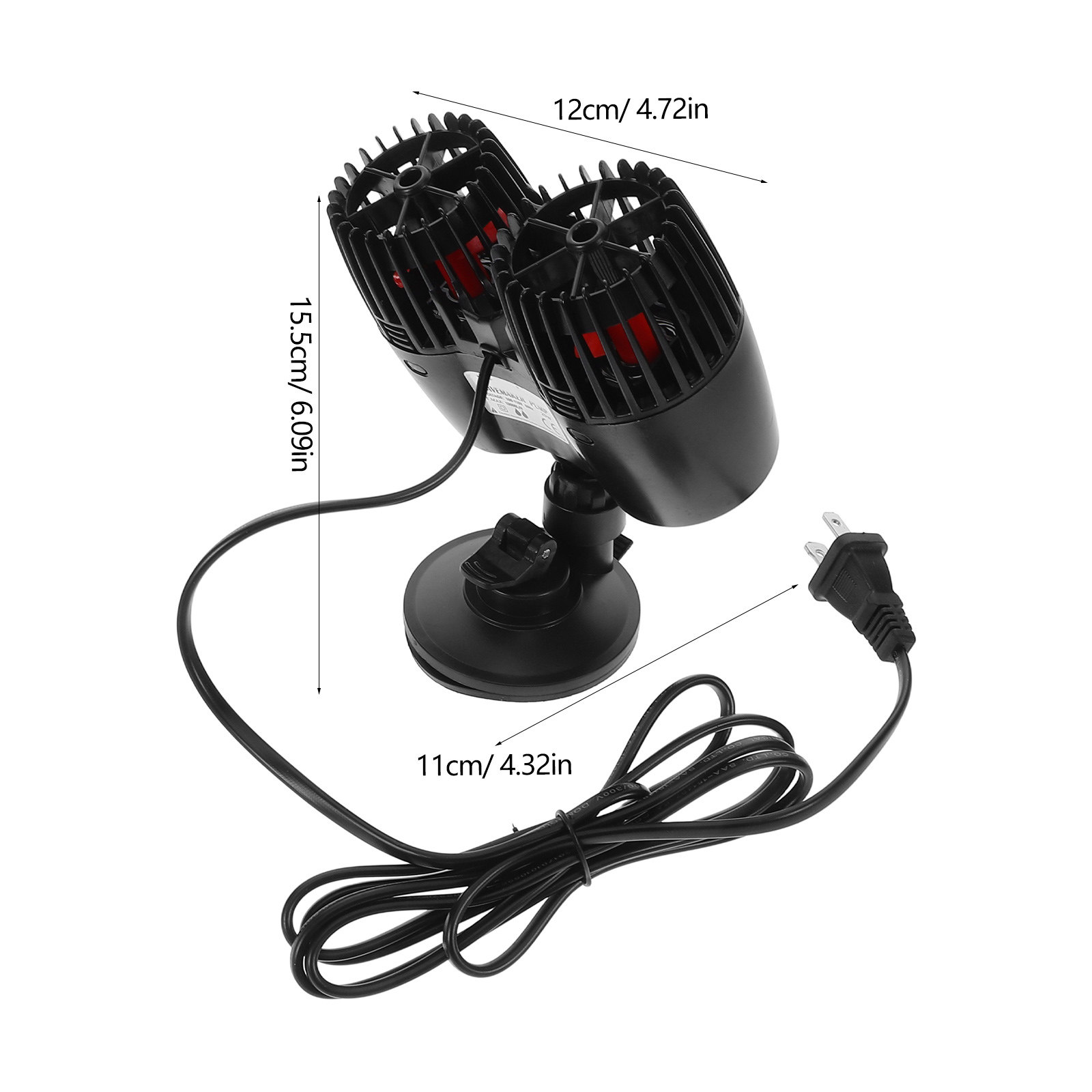 Dubbelkopige aquariumwaterpomp - Powerhead Circulation Pump recensie en prijs
