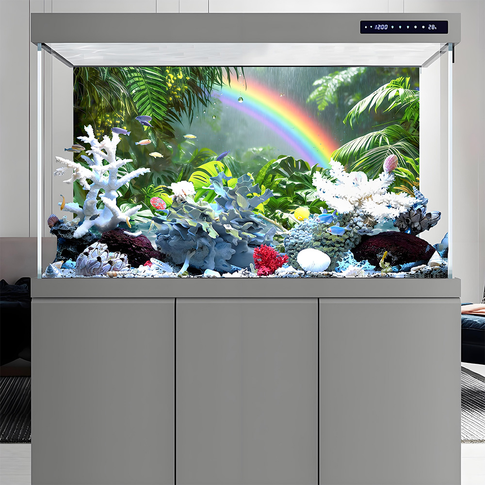 Regenwoudregenboog, achtergron - Aquarium Fish Rainbow recensie en prijs