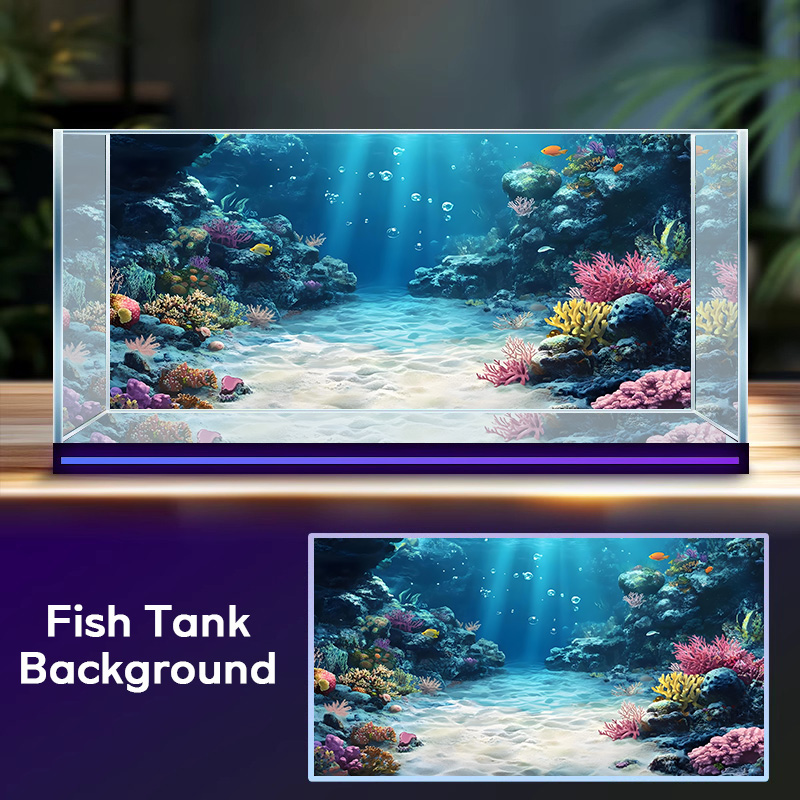 Regenboog koraalrif, achtergro - Aquarium Fish Rainbow recensie en prijs