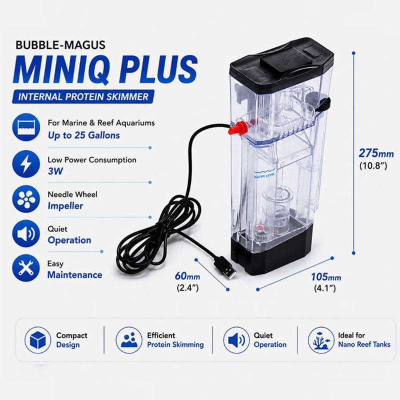 Bubble Magus MiniQ Plus Nano R - Protein Skimmer Reef recensie en prijs