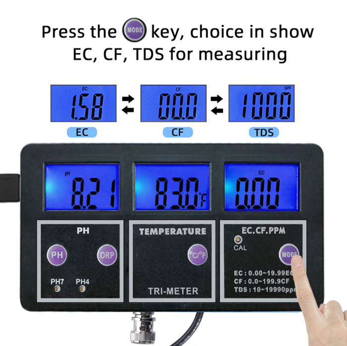 Nieuwe 5-in-1 PH/ORP/TDS/EC/TE - Aquarium Fish In Online recensie en prijs