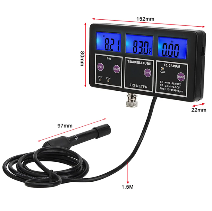 Nieuwe 5-in-1 PH/ORP/TDS/EC/TE - Aquarium Fish In Online recensie en prijs